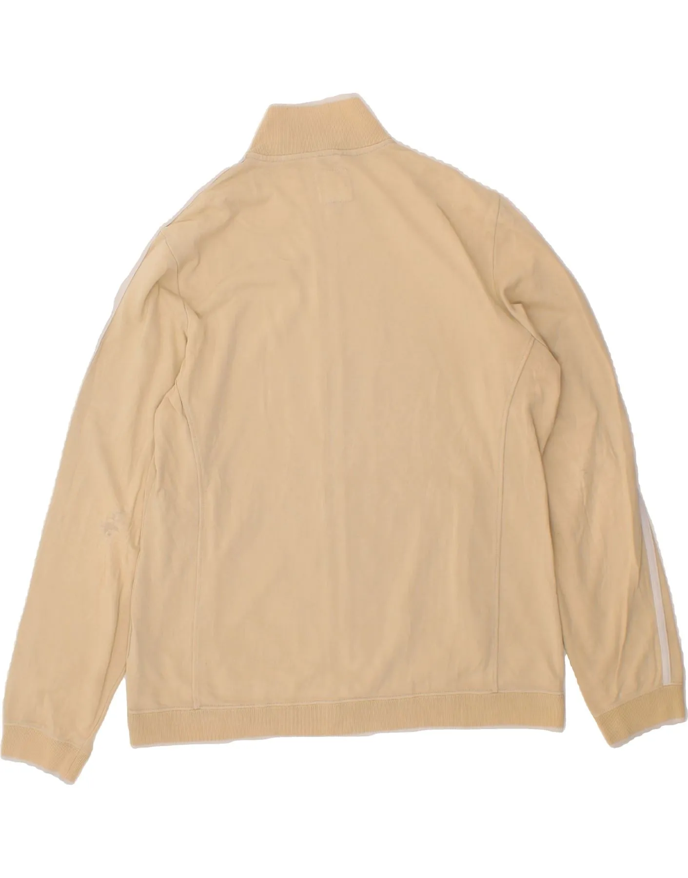 CHAMPION Womens Tracksuit Top Jacket UK 18 XL Beige Cotton