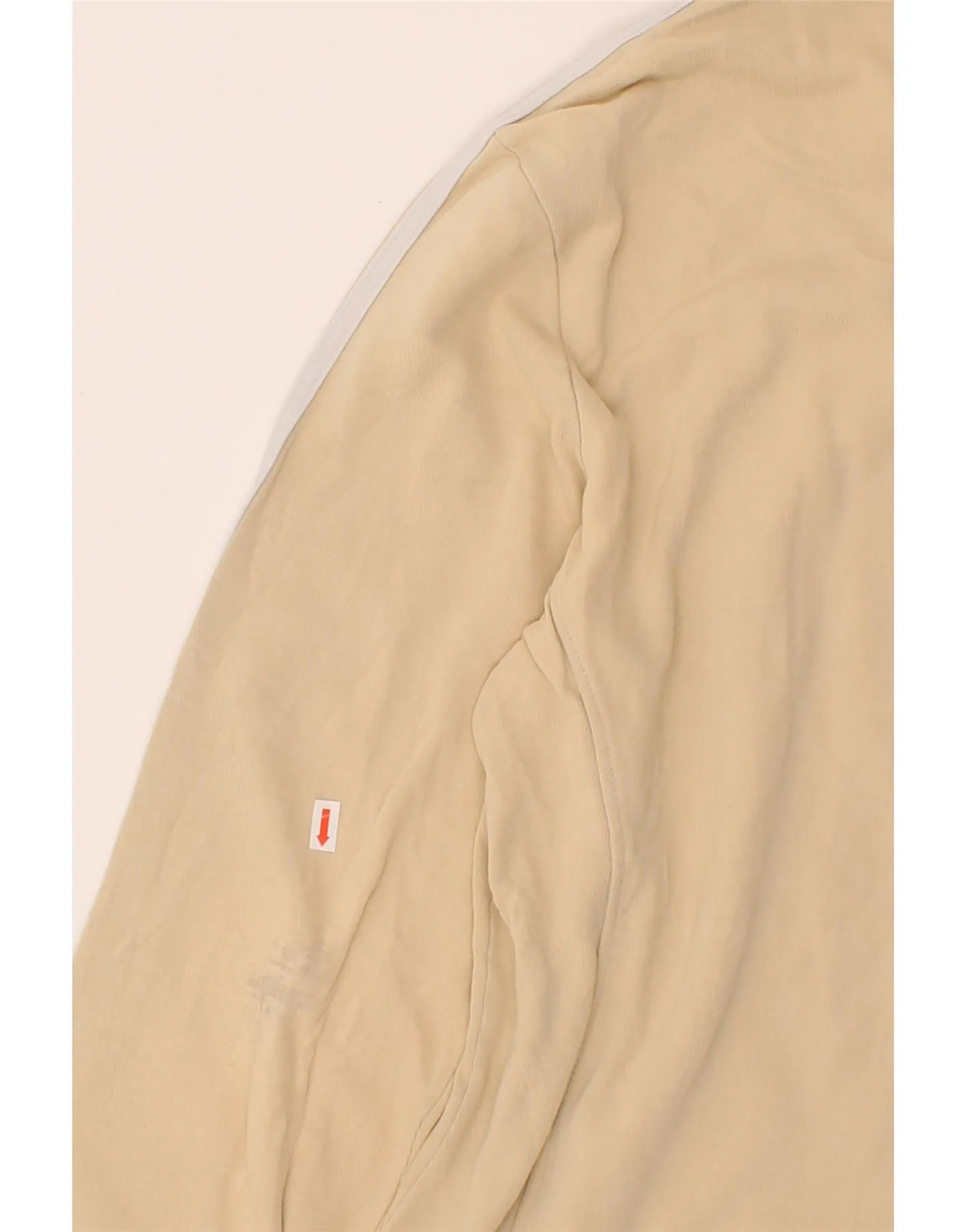CHAMPION Womens Tracksuit Top Jacket UK 18 XL Beige Cotton