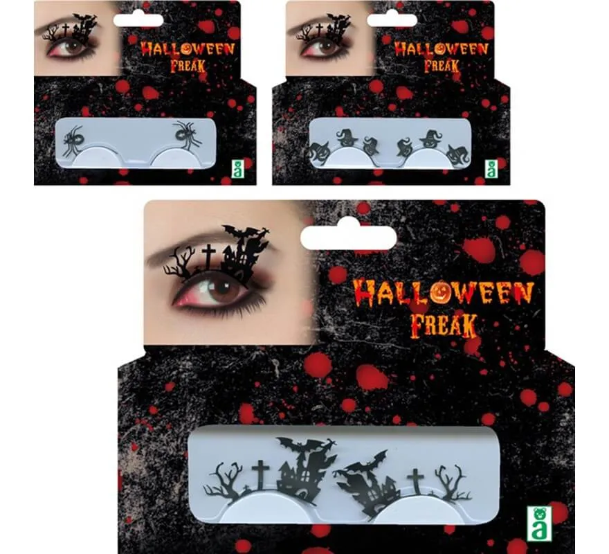 Ciglia di halloween in 3 modelli assortiti