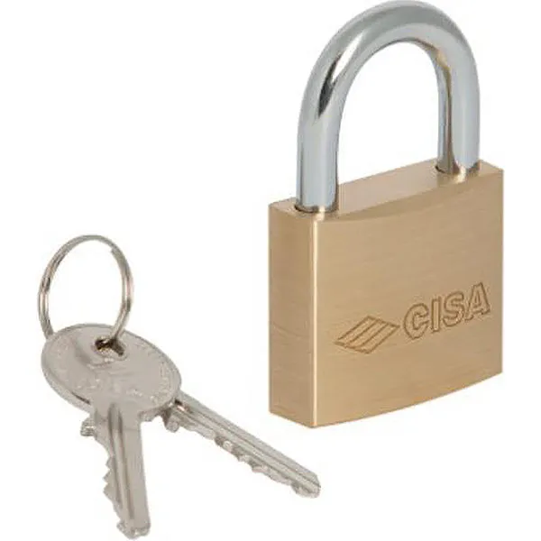 CISA LUCCHETTO OTTONE ARCO NORMALE CHIAVE UNICA MM20 KA