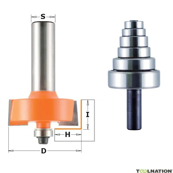 CMT 935.502.11 Kit fresa Rabat + guide di estremità 34,9 x 19 mm gambo 12 mm