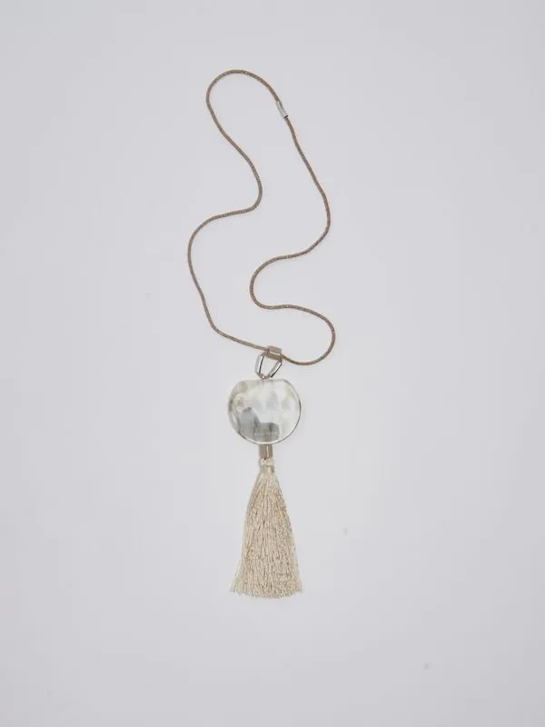 Collana donna Emporio Armani con pendente e nappa Naturale