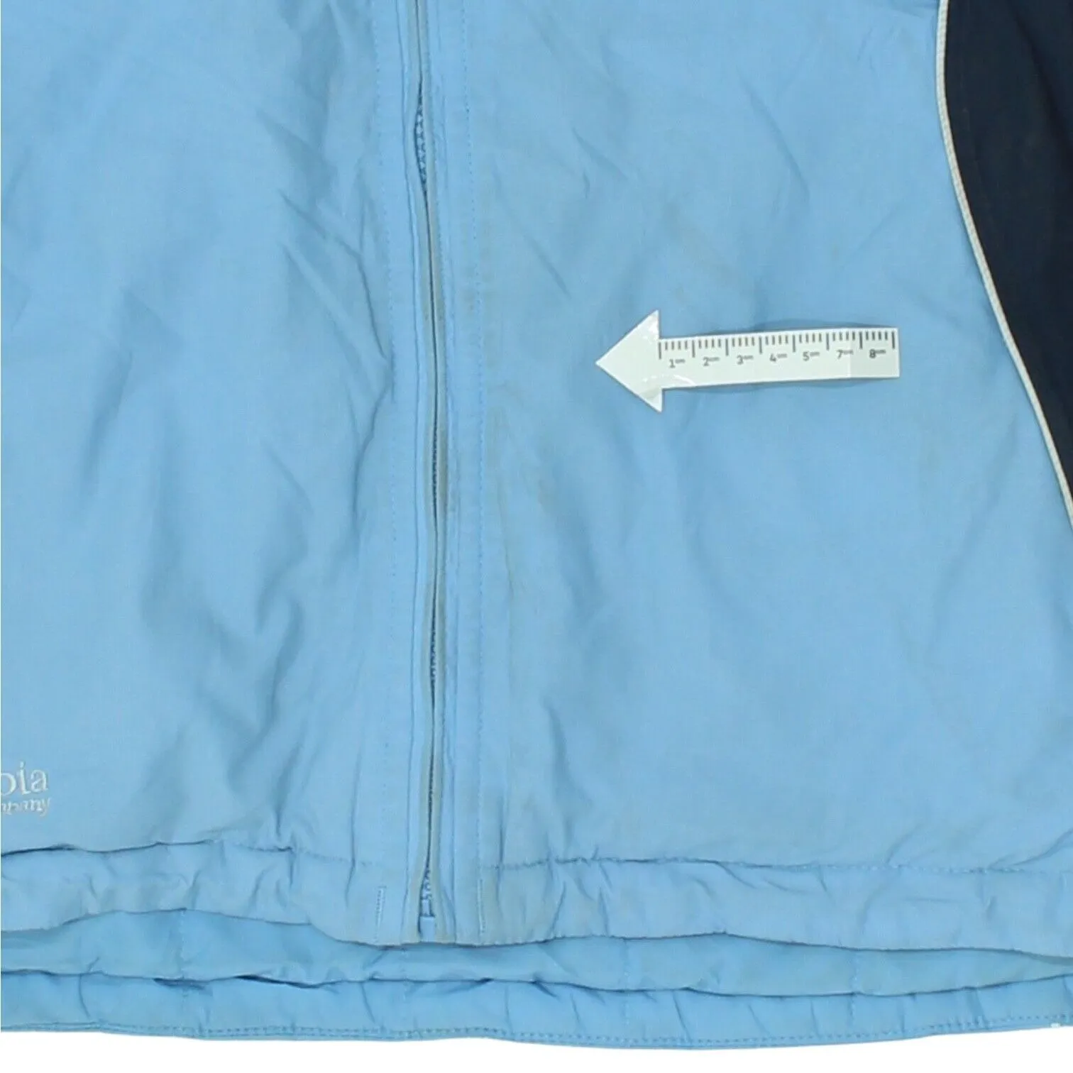 Columbia Mens  Blue Quilted Full Zip Jacket | Vintage Outdoors Designer Top