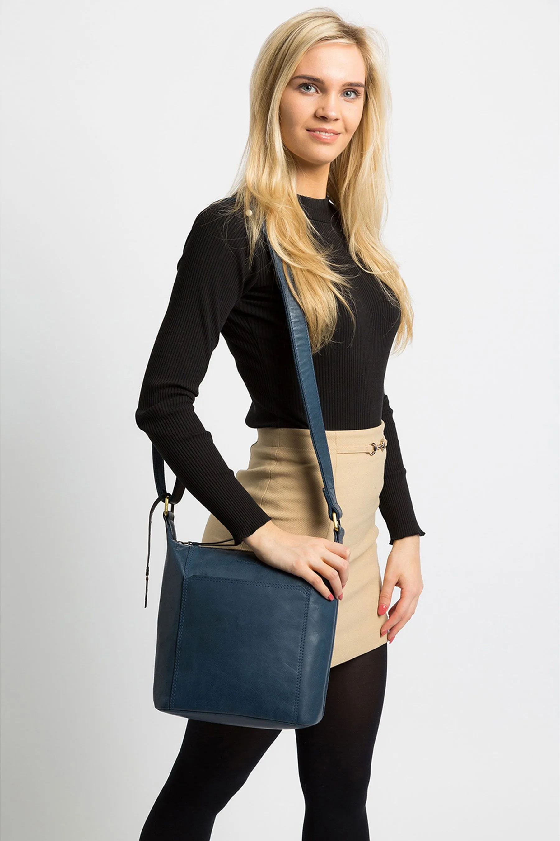 Conkca - Yasmin - Borsa a tracolla in pelle