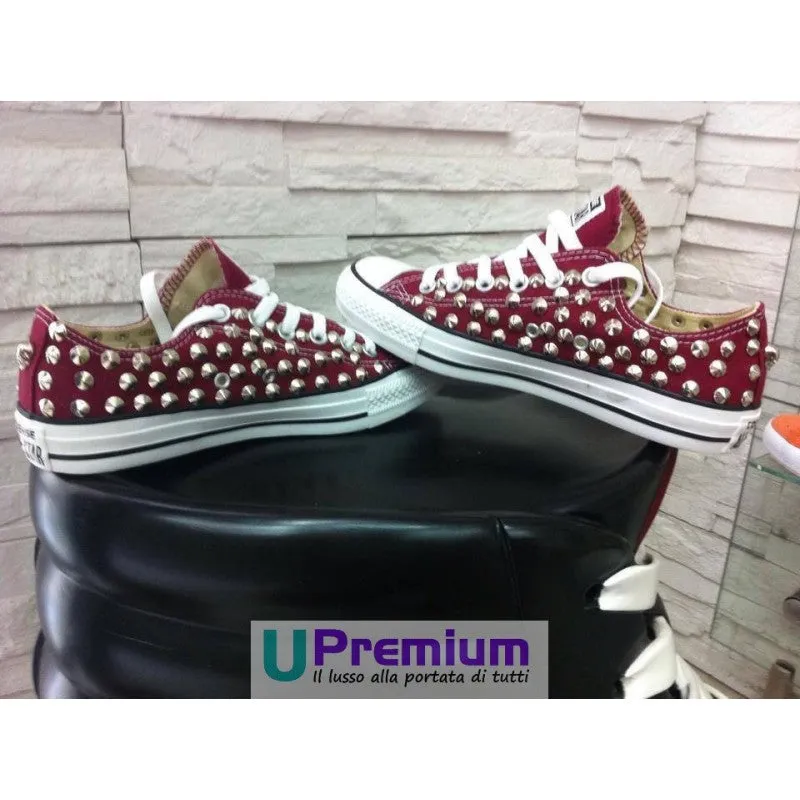 Converse All Star Mallorca Borchie Argento Vintage