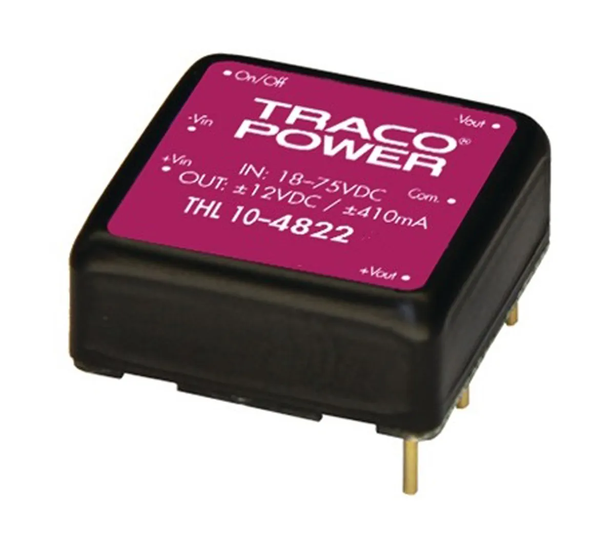 Convertitore c.c.-c.c. 10W, Vin 36 → 75 V c.c., Vout 12V cc, 1.5kV cc