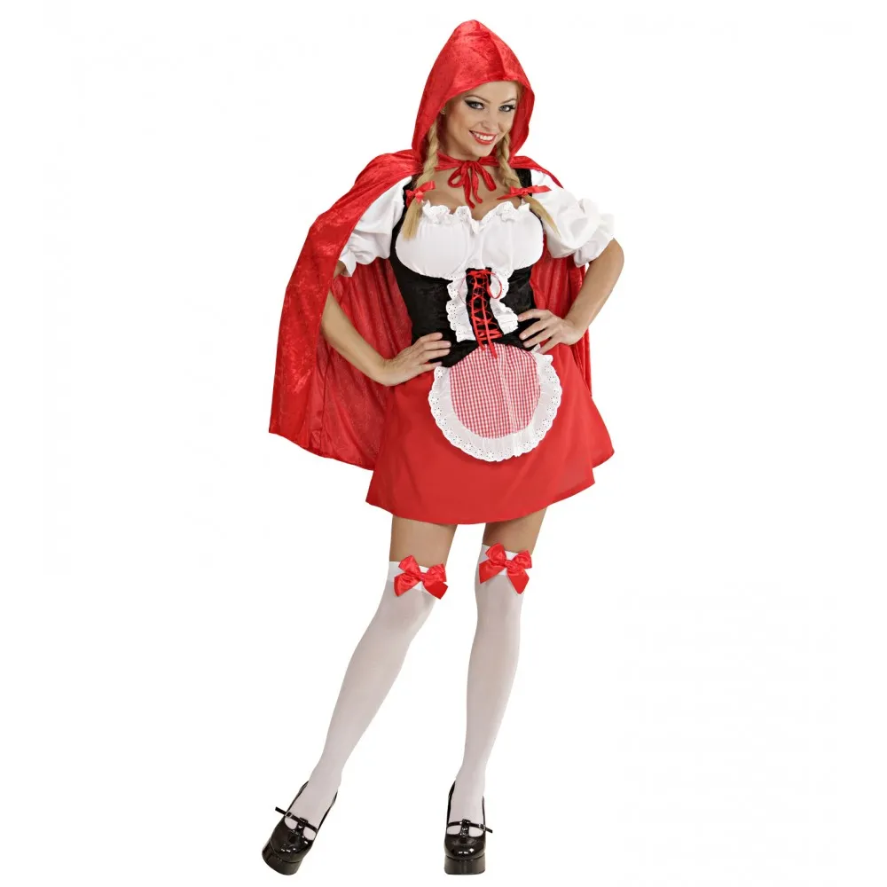 Costume da Cappuccetto Rosso, Donna Adulta, Taglia M