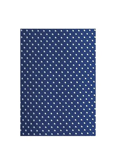 Cravatta blu marino pois