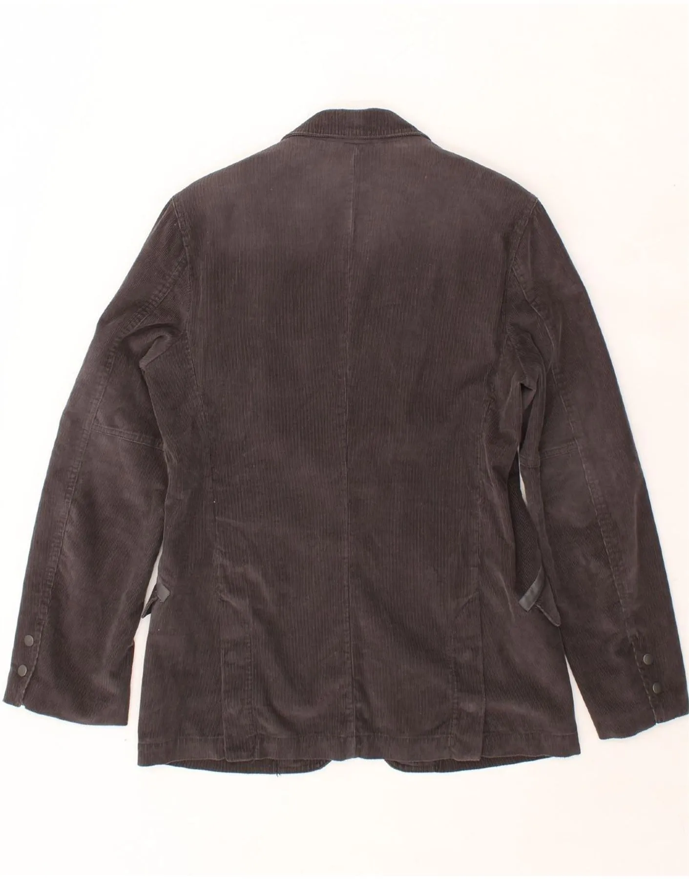 DIESEL Mens Corduroy 2 Button Blazer Jacket UK 40 Large Grey Cotton