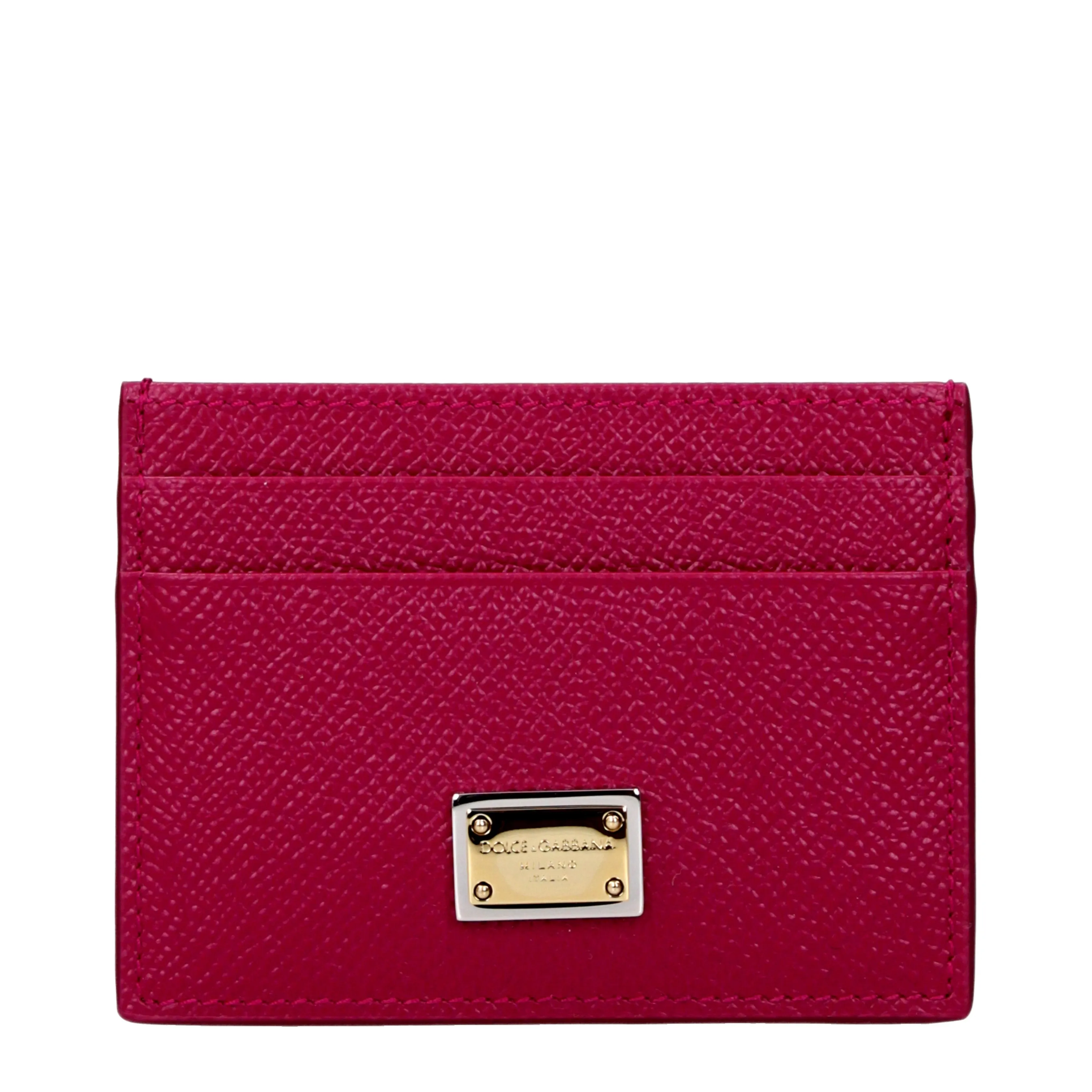 Dolce&Gabbana Portadocumenti Donna Pelle Fuxia/Ciclamino