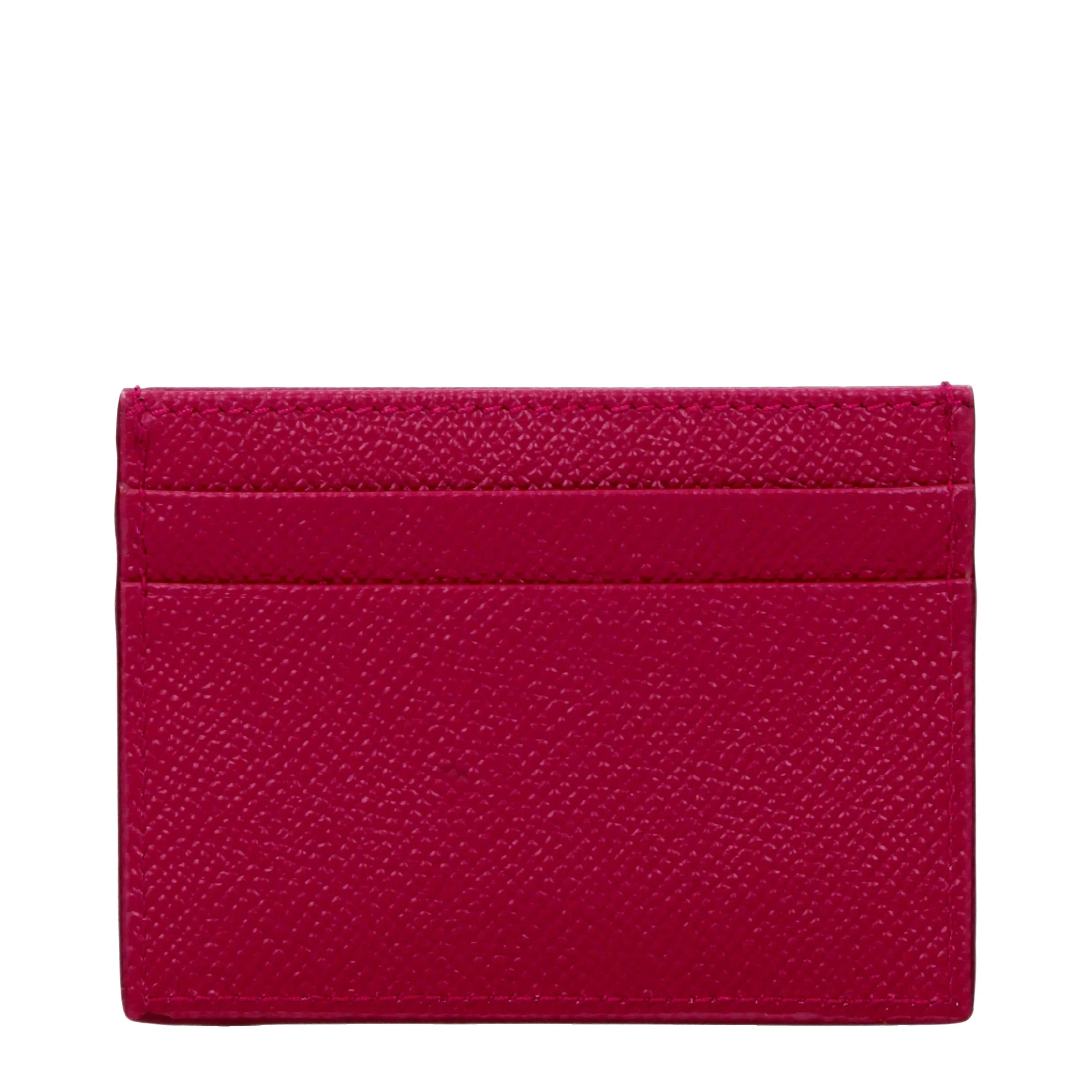 Dolce&Gabbana Portadocumenti Donna Pelle Fuxia/Ciclamino
