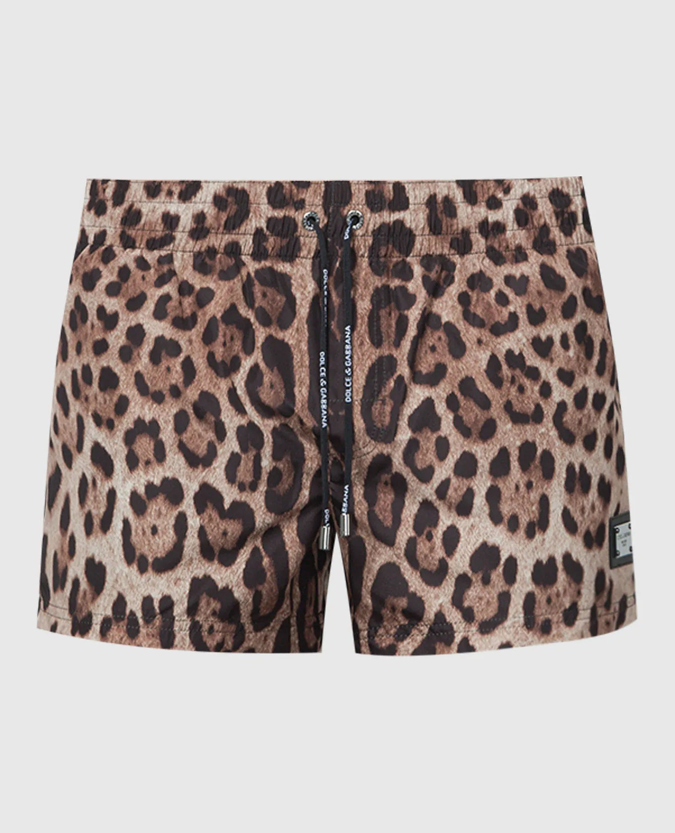 Dolce&Gabbana Shorts da bagno in stampa animalier con logo M4E46TONO07