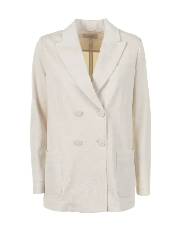 Double-breasted jacket with pockets