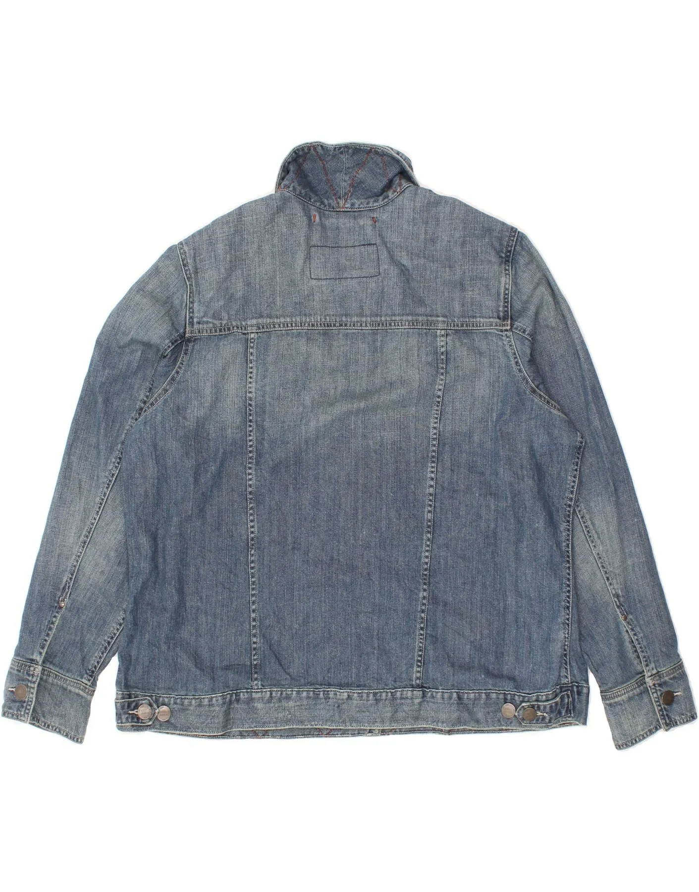 EDDIE BAUER Womens Denim Jacket UK 20 2XL Blue Cotton