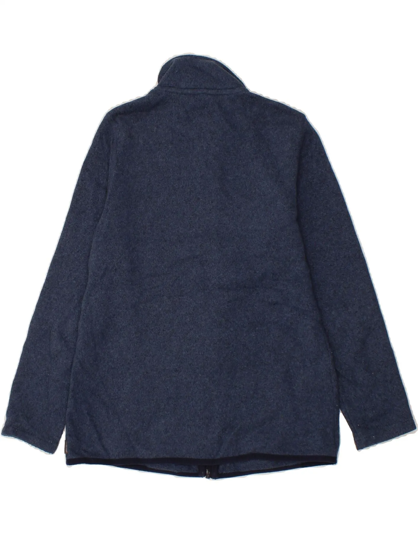 EDDIE BAUER Womens Tracksuit Top Jacket UK 10 Small Navy Blue Polyester