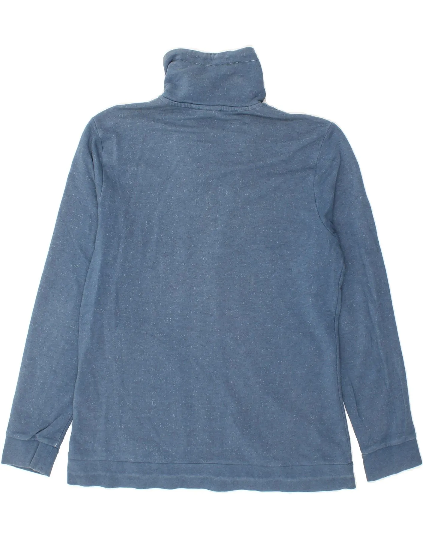 ELLESSE Womens Tracksuit Top Jacket UK 16 Large Navy Blue Flecked Cotton