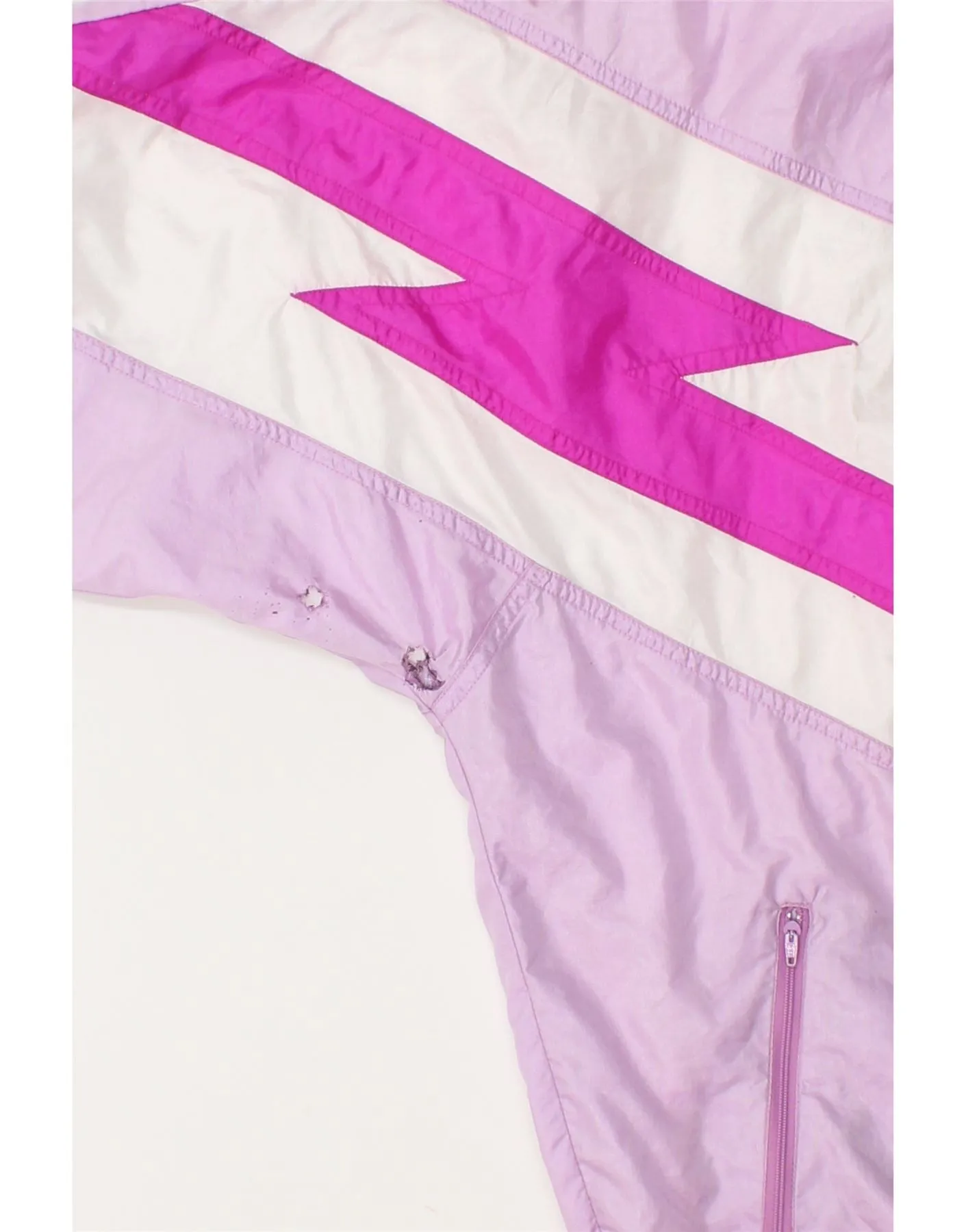 ETIREL Mens Tracksuit Top Jacket Medium Pink Colourblock Nylon
