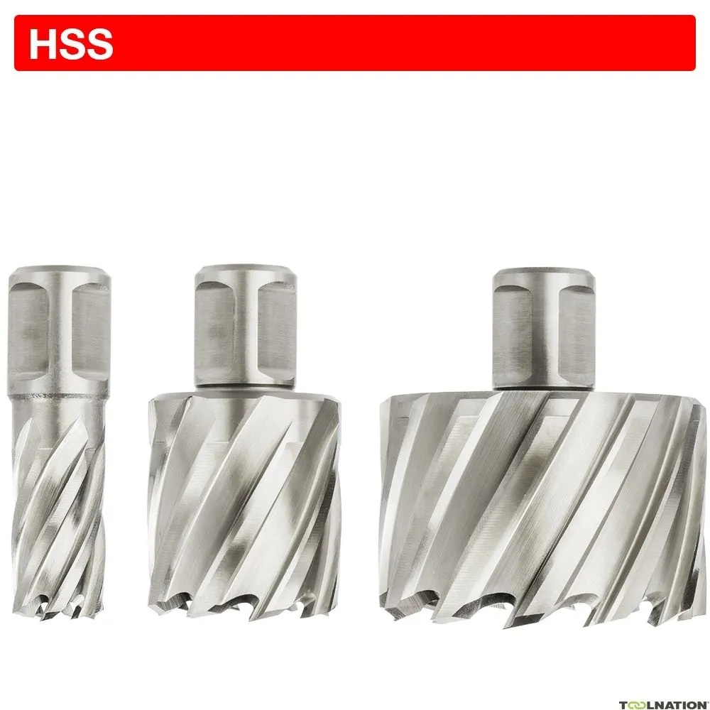 Euroboor 21005508502004 HCL.850 Punta per carotaggio, HSS, D 85 mm, DoC 55 mm, Weldon