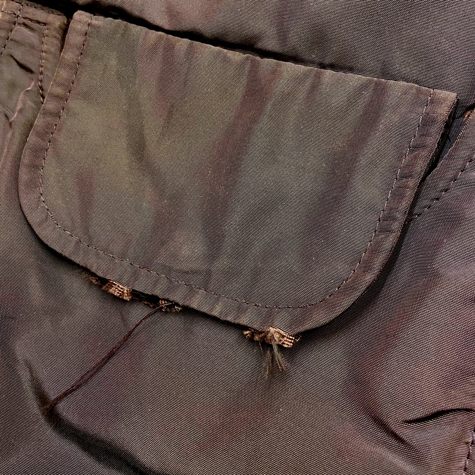 Fay Quilted Nylon Hoodie Coat | Vintage High End Luxury Burgundy Jacket VTG