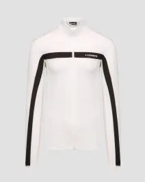 Felpa bianca da uomo J.Lindeberg Jarvis Mid Layer