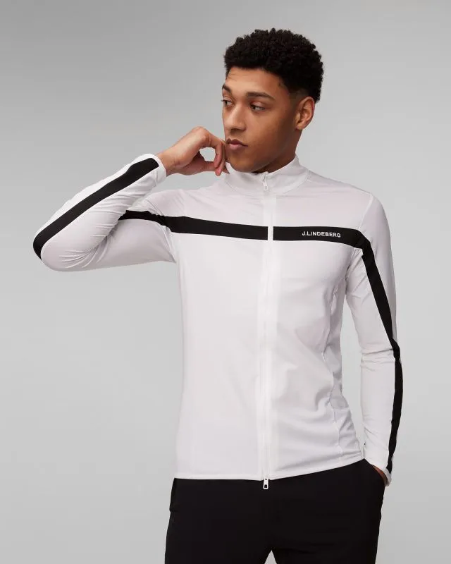 Felpa bianca da uomo J.Lindeberg Jarvis Mid Layer