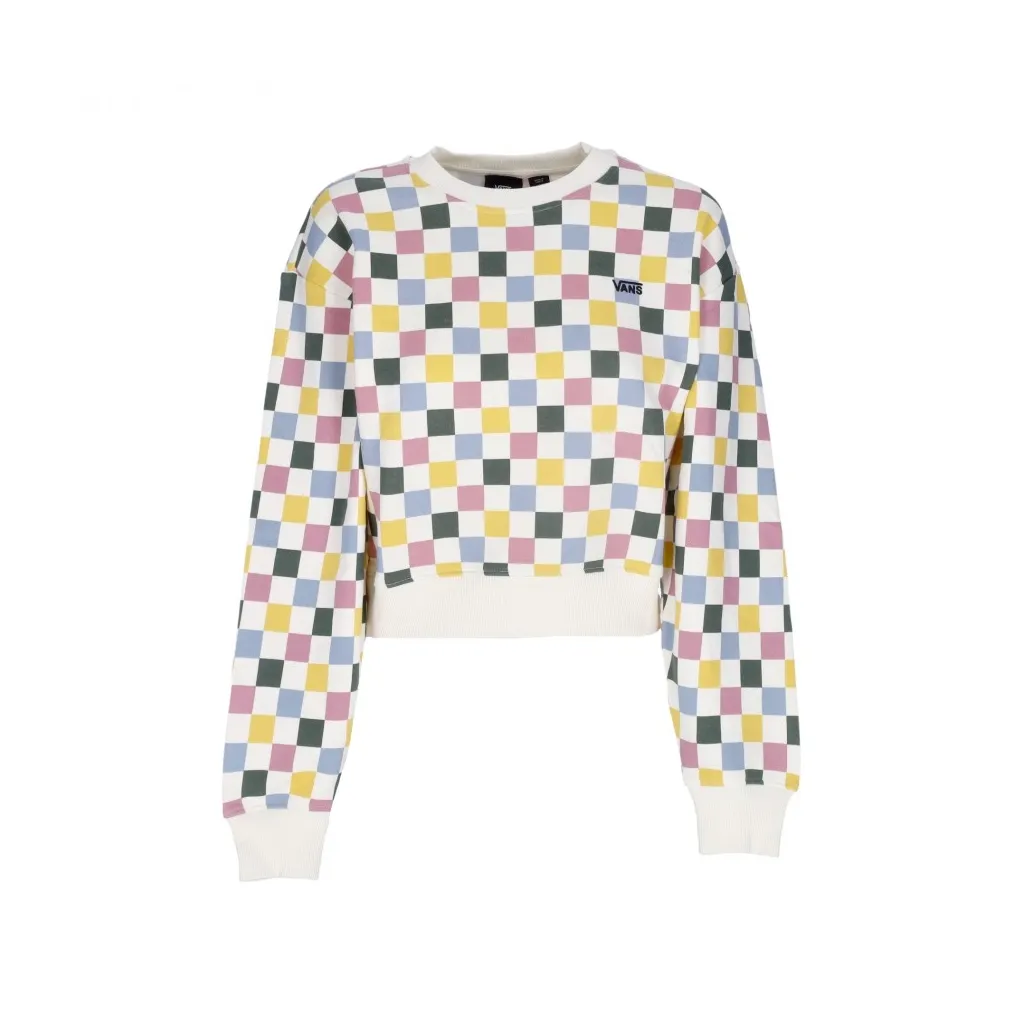 felpa girocollo corta donna all over l/s crewneck WHITE/MARSHMALLOW