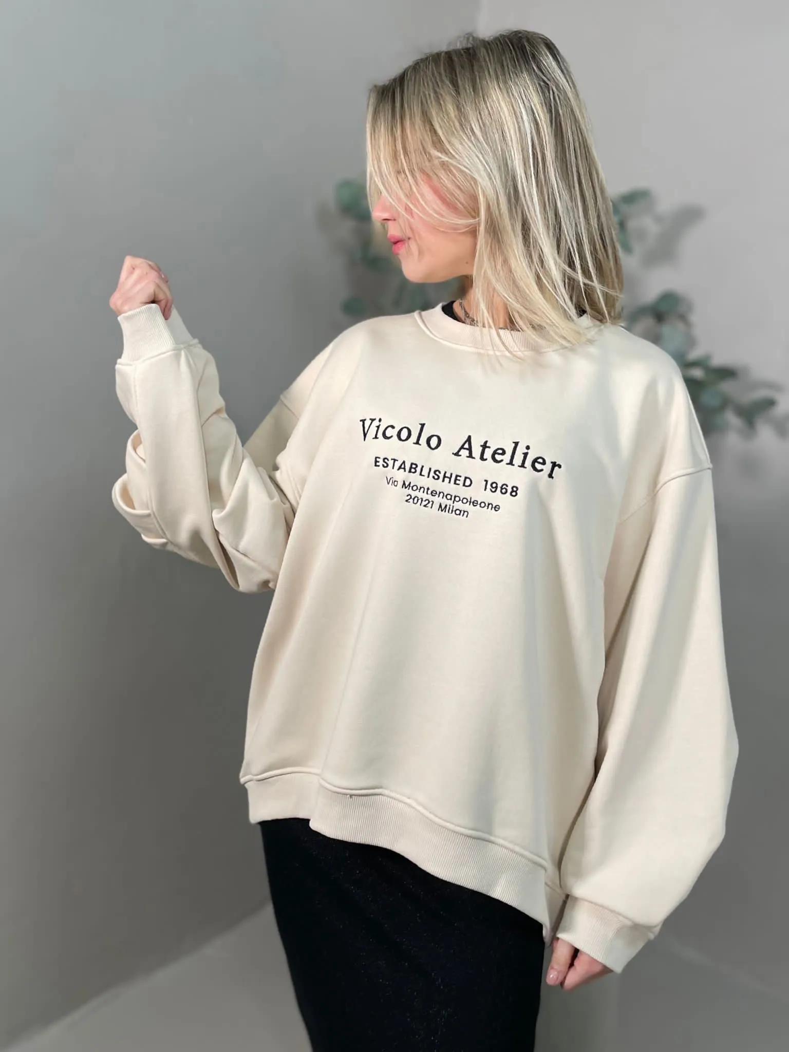 Felpa Panna Vicolo