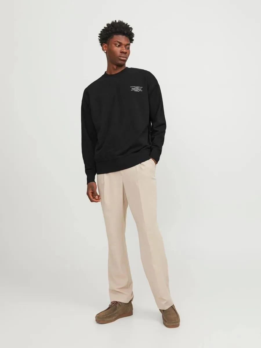 FELPA Uomo JACK&JONES 12250647 RILEY BLACK