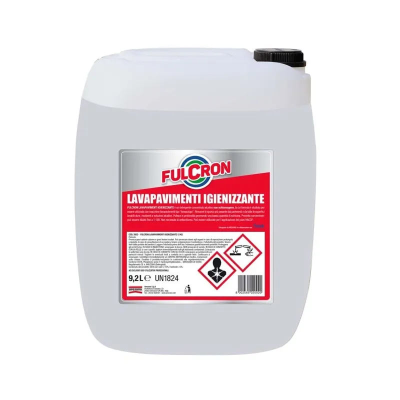 Fulcron lavapavimenti igenizzante 9.2 lt cod. 2002