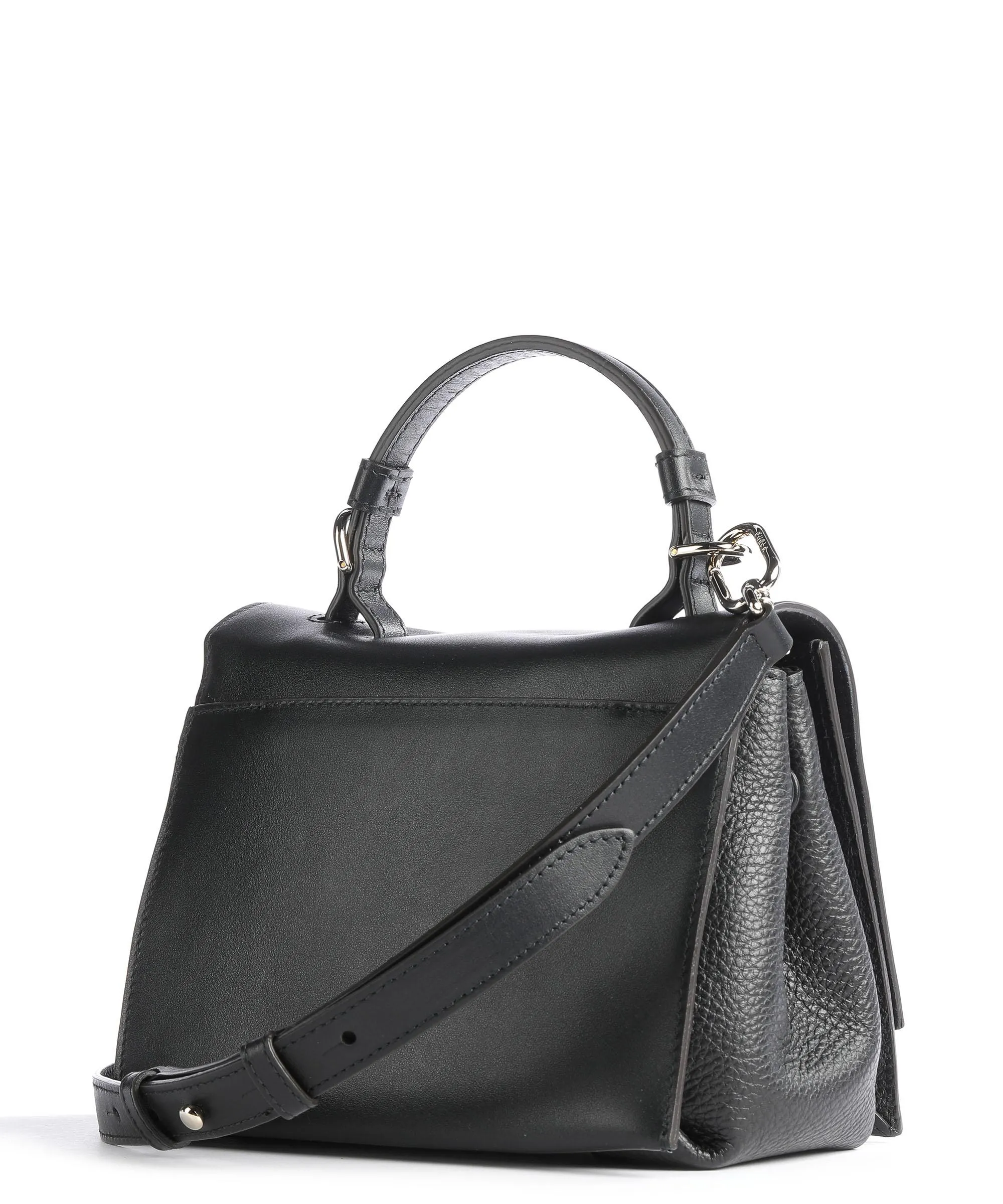  Furla Emma Mini Borsa a mano pelle granulata nero  
