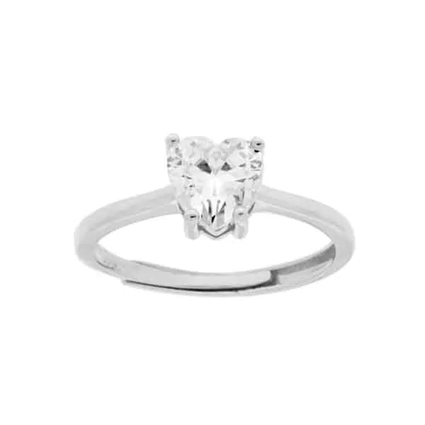G&D Gioielli Anello Heart Bianco