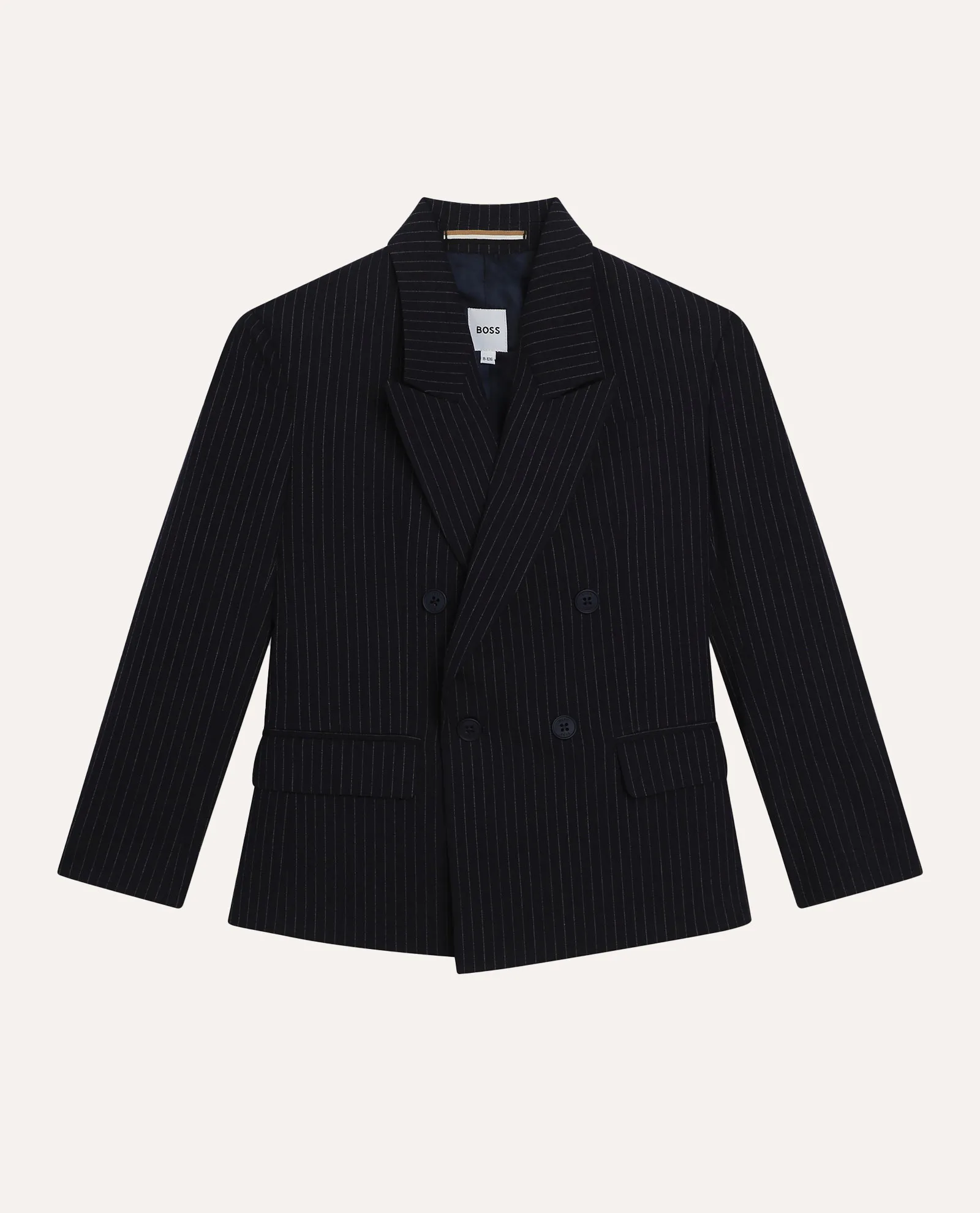 Giacca a righe Boss per bambini in dobby elasticizzato