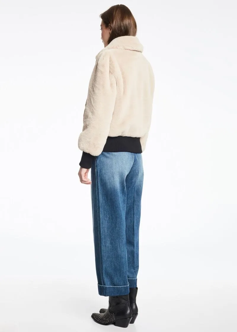 Giacca in eco pelliccia