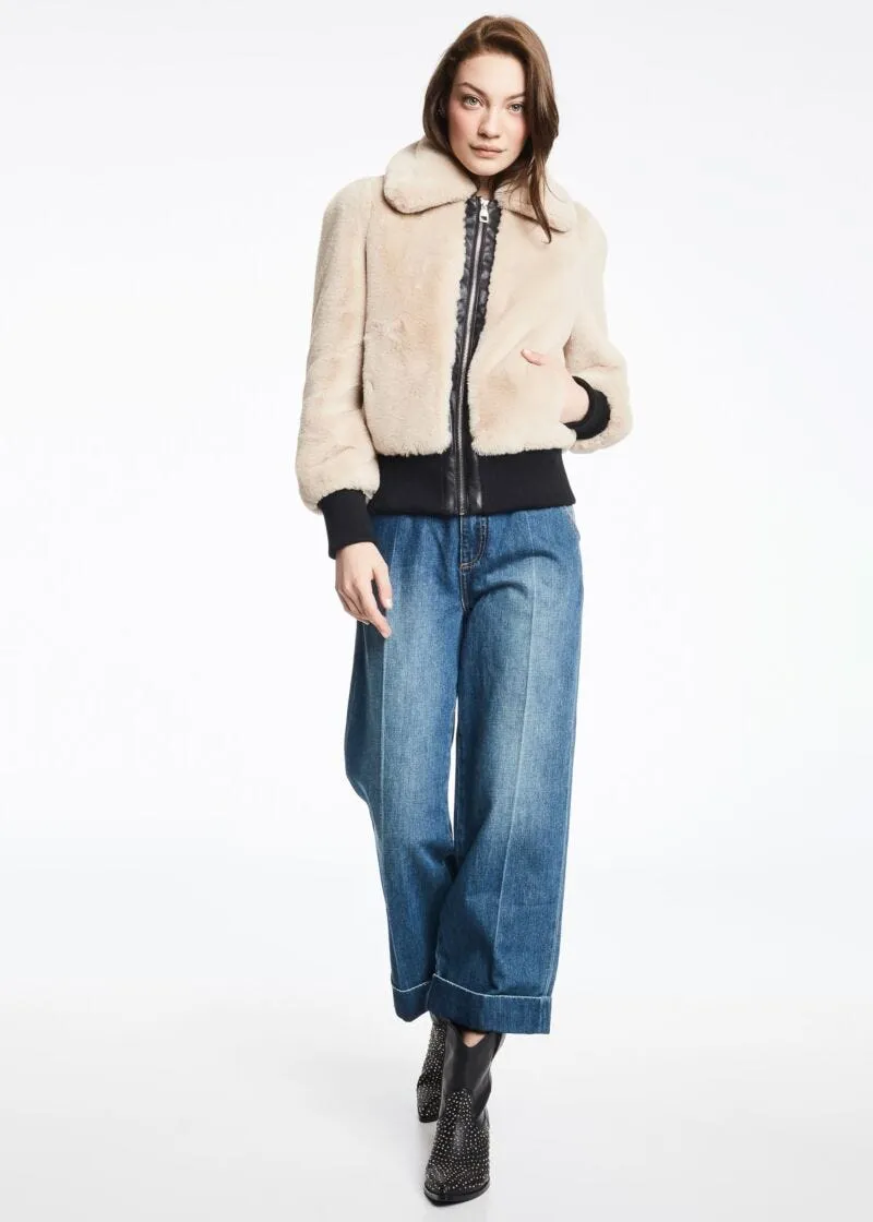 Giacca in eco pelliccia