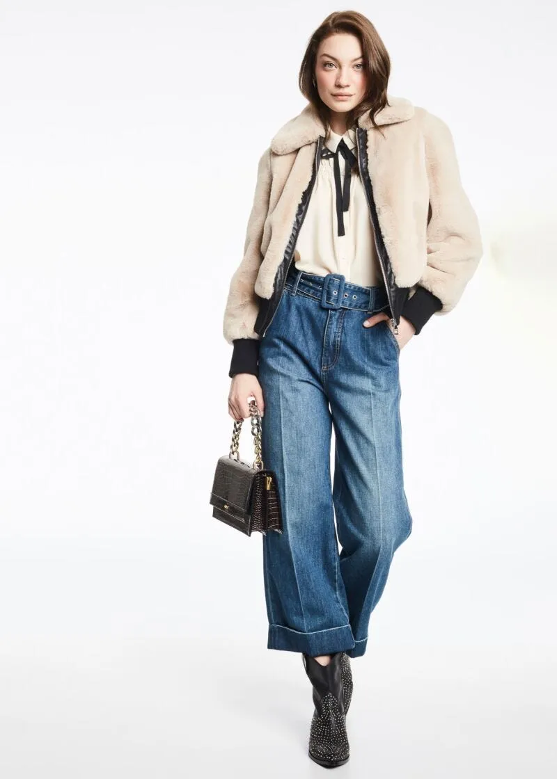 Giacca in eco pelliccia