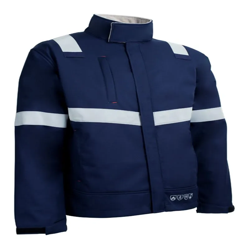 Giacca softshell ad alta visibilità Blu Navy Coverguard 5TUI120, XL unisex