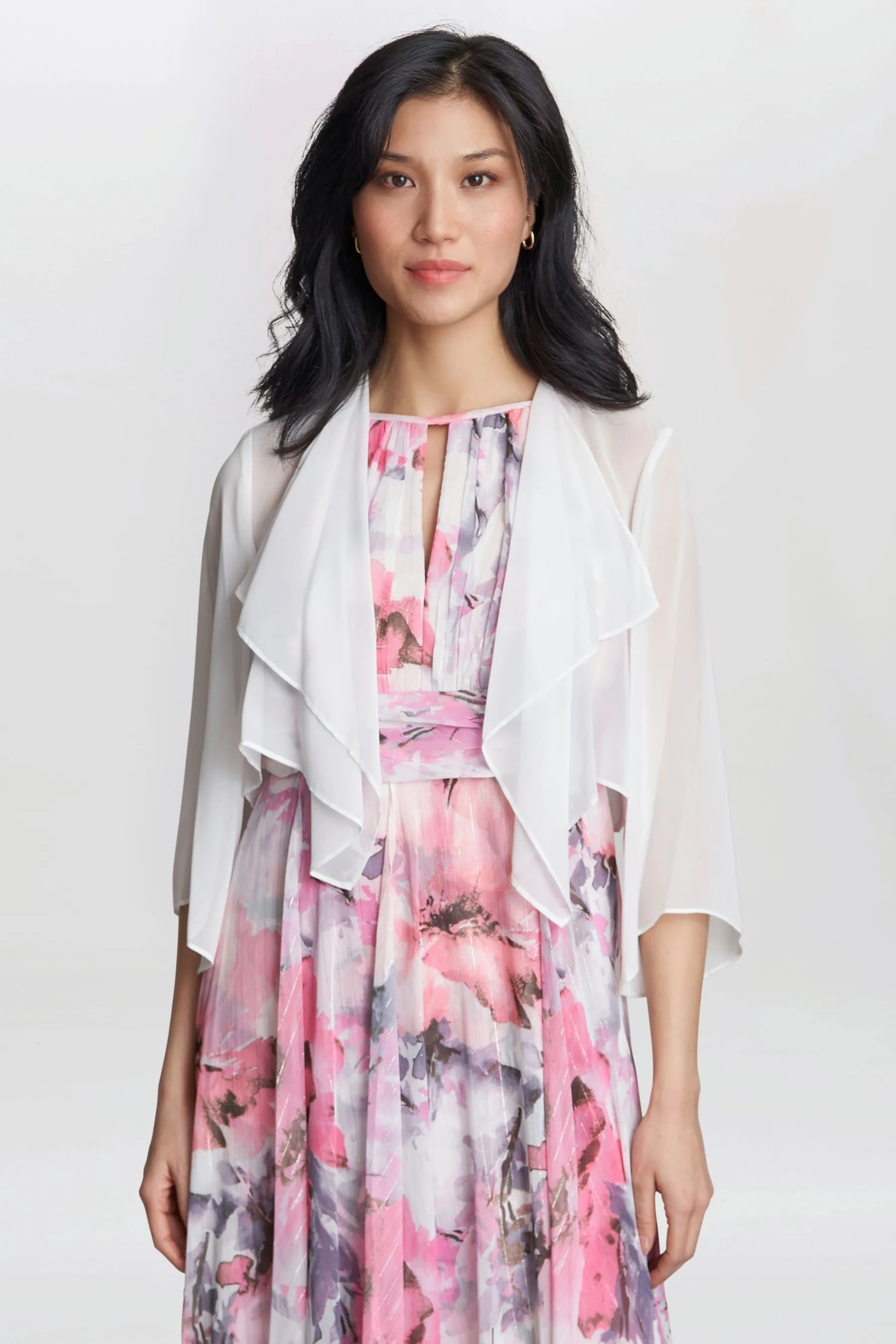 Gina Bacconi Bianco - Vivian - Copricostume in chiffon    