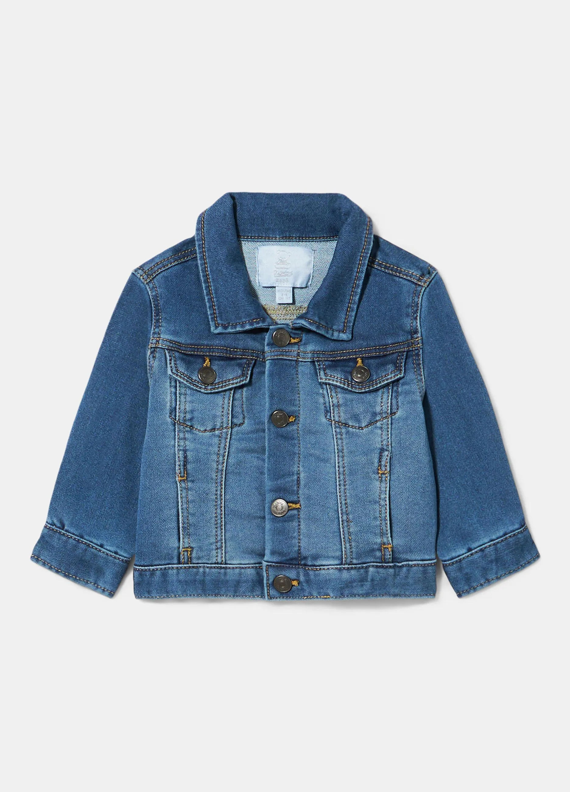 Giubbino in felpa denim neonato