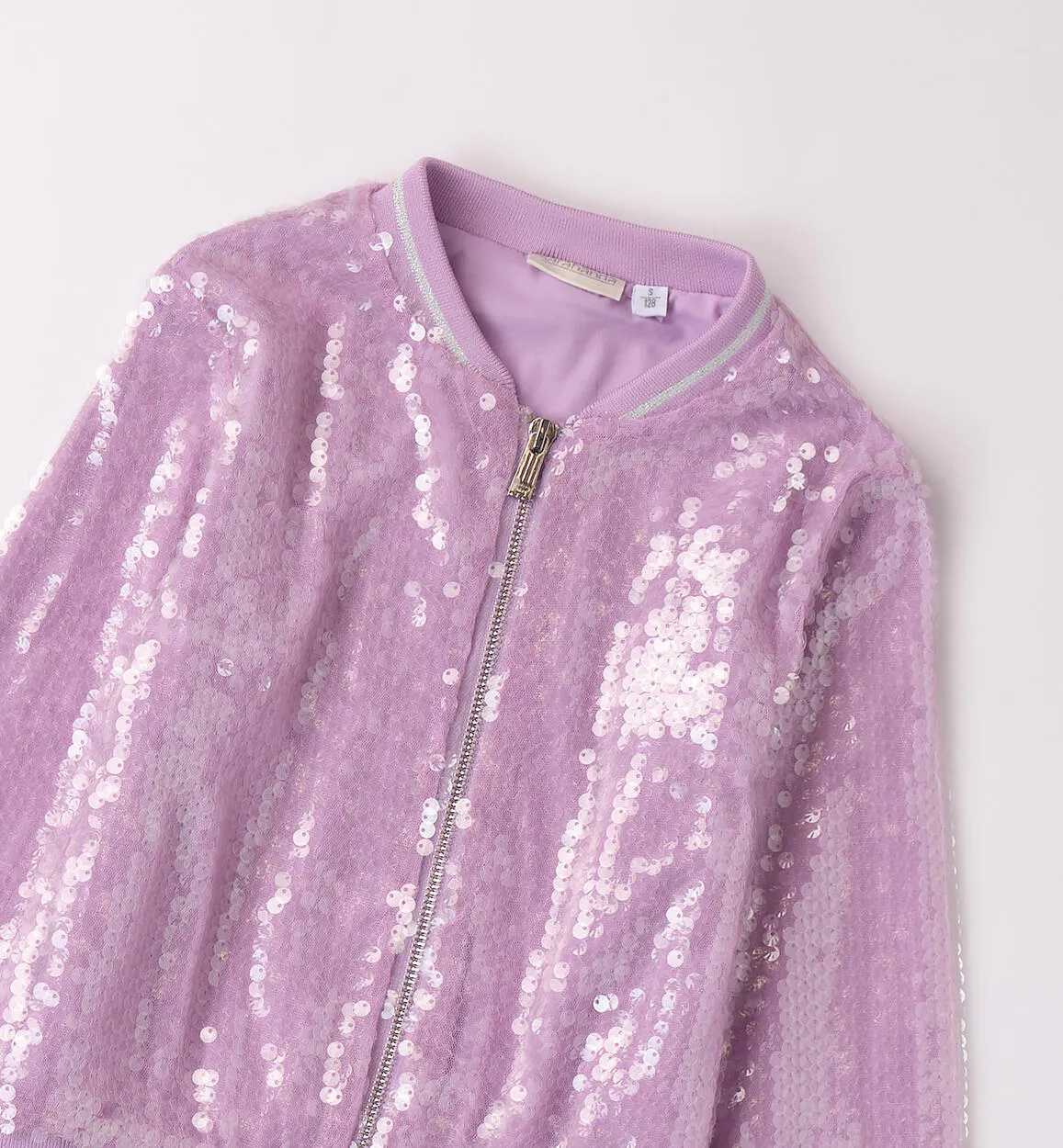 Giubbino per ragazza con paillettes