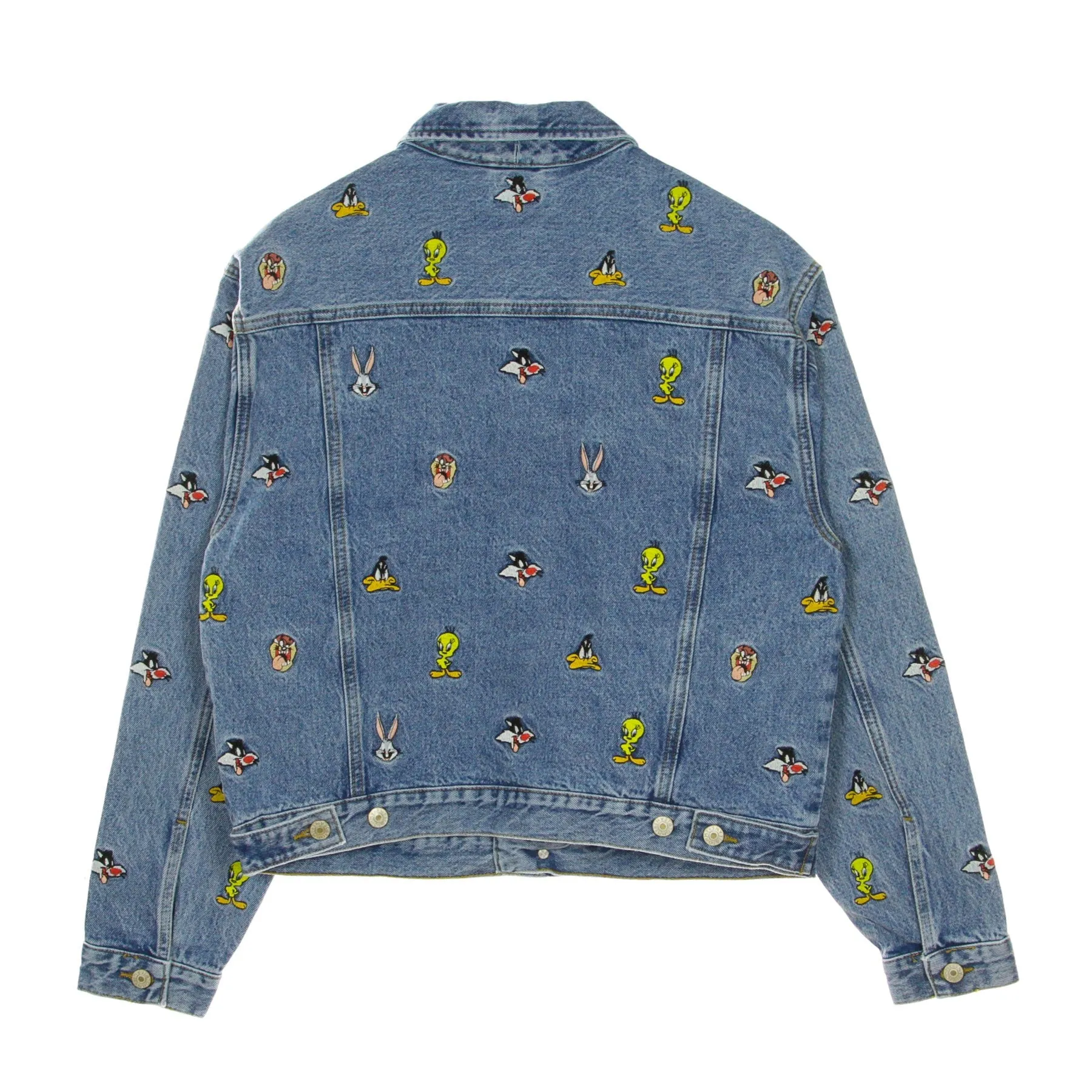 Giubbotto Jeans Donna Tommy Denim X Looney Tunes Light Blue Wash