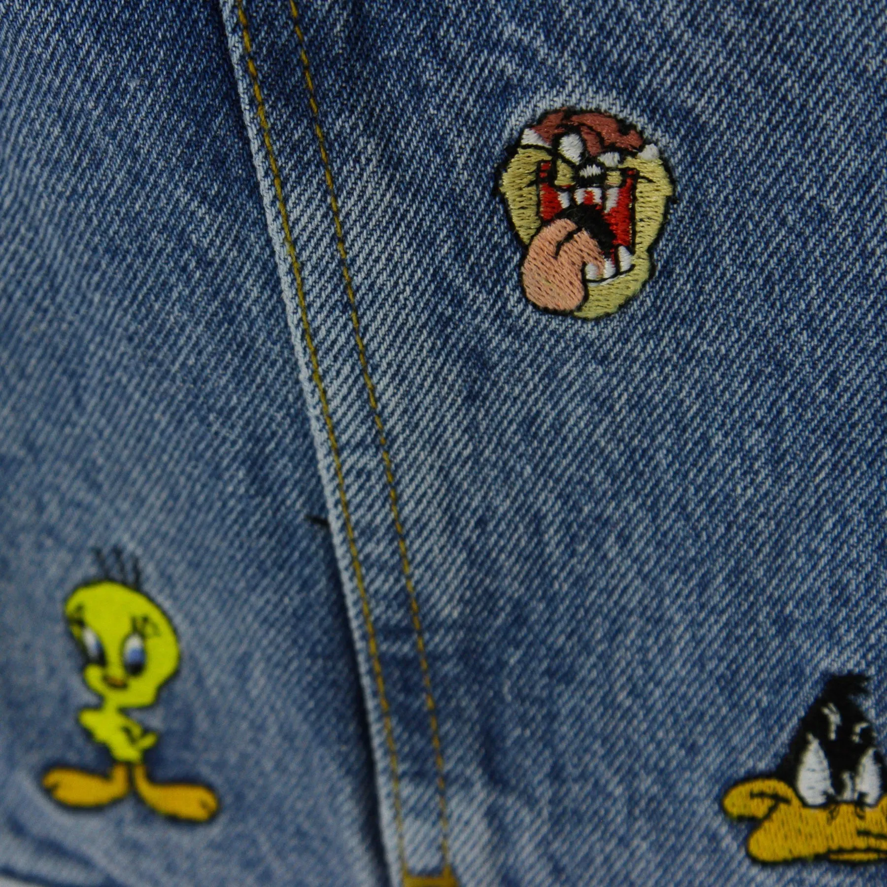 Giubbotto Jeans Donna Tommy Denim X Looney Tunes Light Blue Wash
