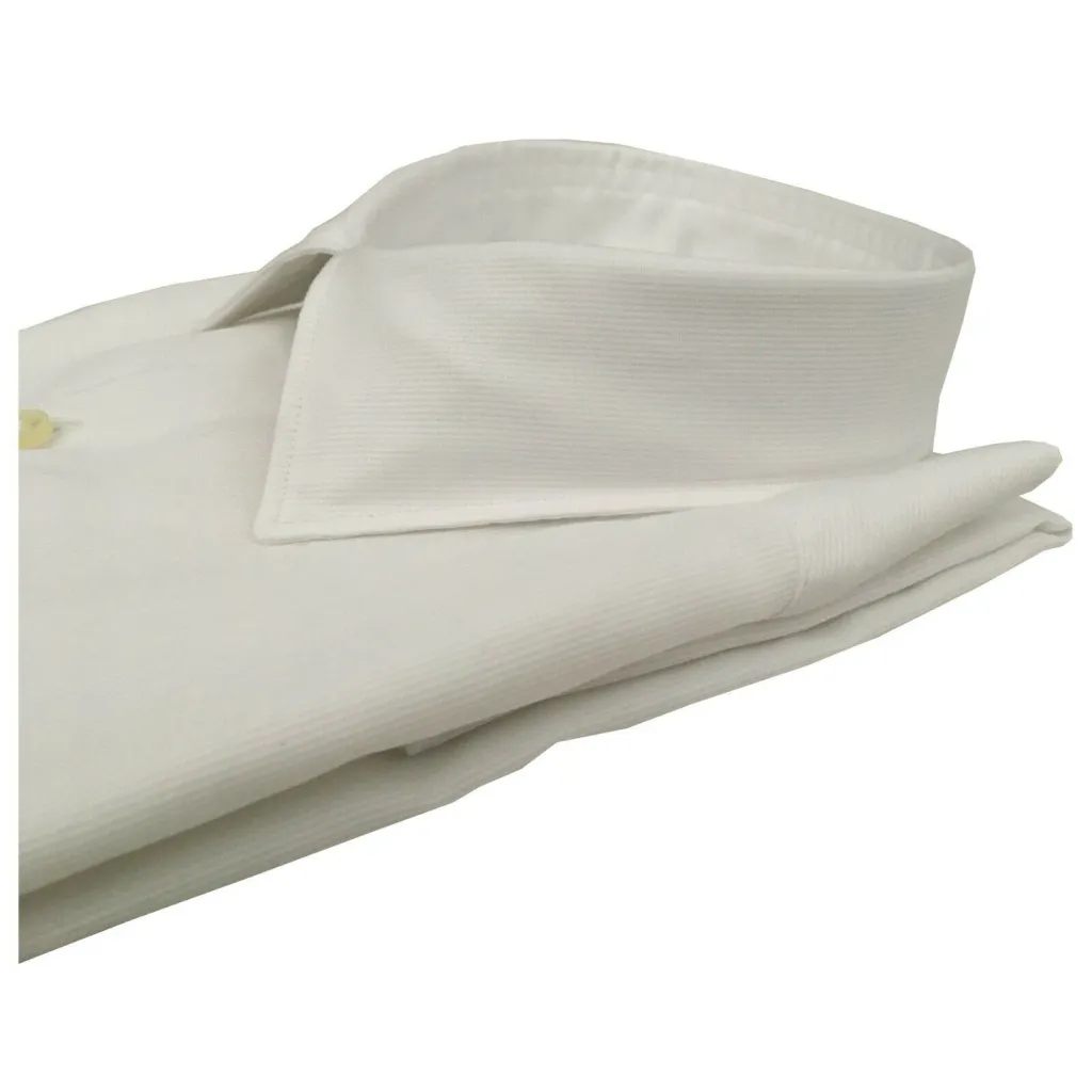 GMF 965 camicia uomo manica lunga con taschino bianca 10.TG.L 901106