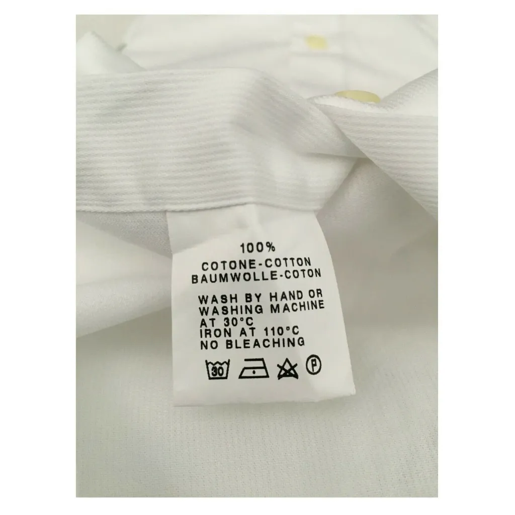 GMF 965 camicia uomo manica lunga con taschino bianca 10.TG.L 901106