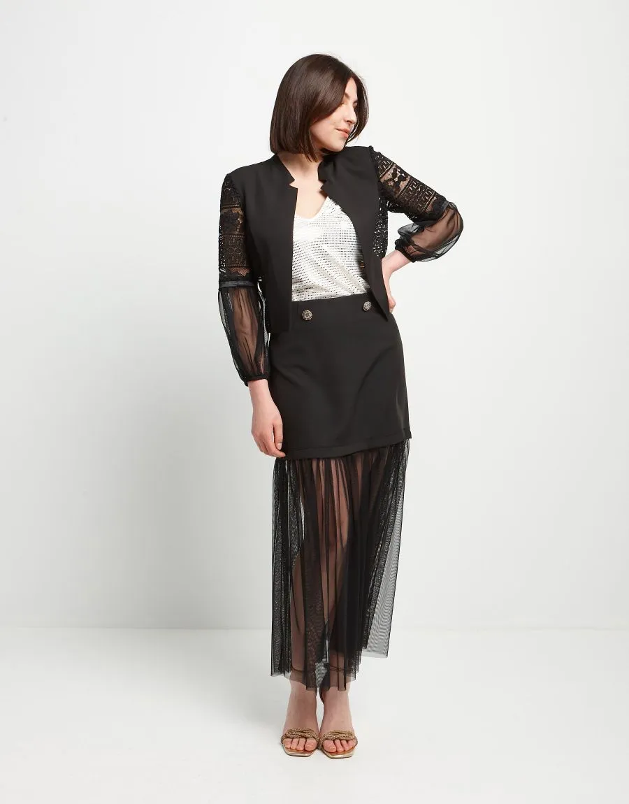 Gonna lunga con tulle