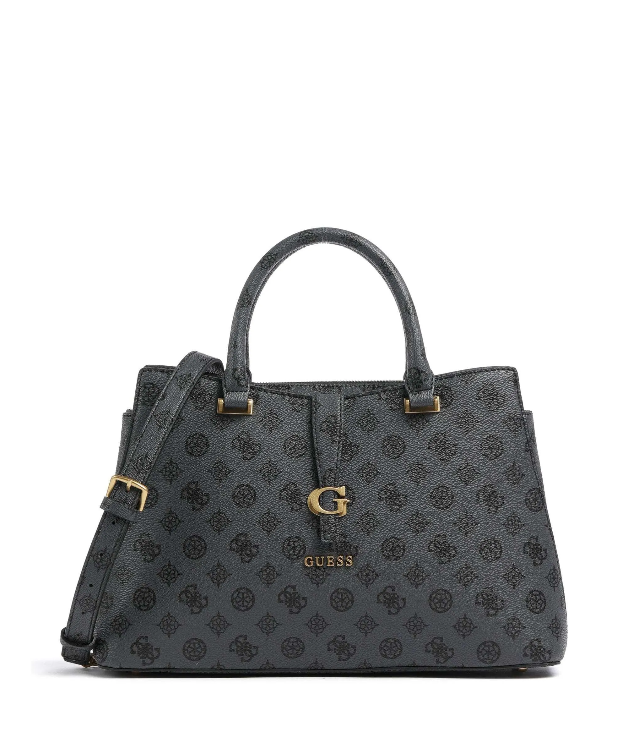  Guess Kuba Borsa a mano pelle sintetica grigio scuro  