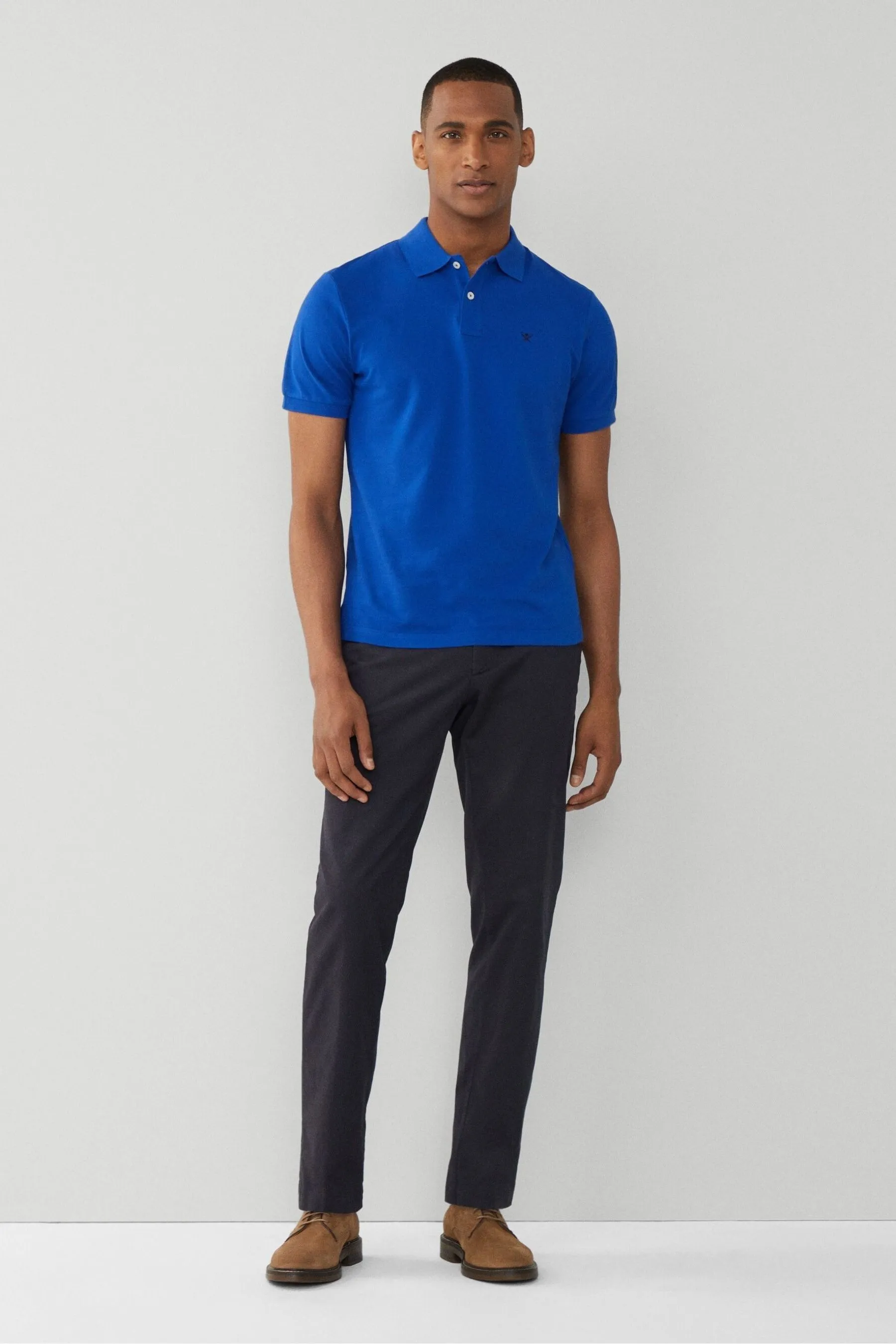 Hackett London Uomo - Blu slim - Polo con logo