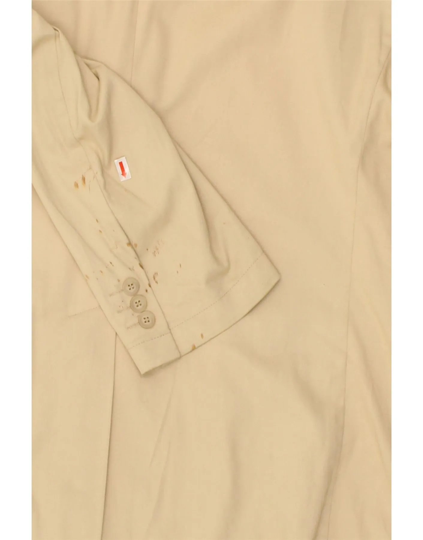 HENRY COTTONS Mens 3 Button Blazer Jacket IT 50 Large Beige Cotton