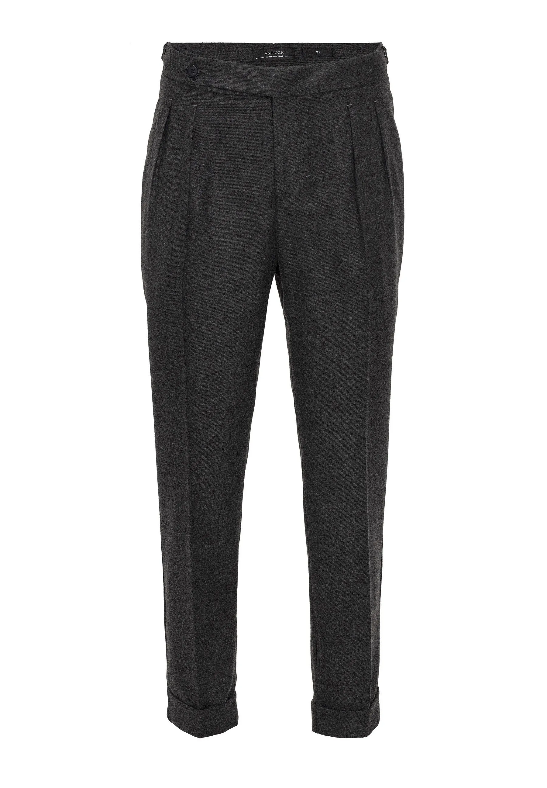HIGH WAIST PLEATED - Pantaloni