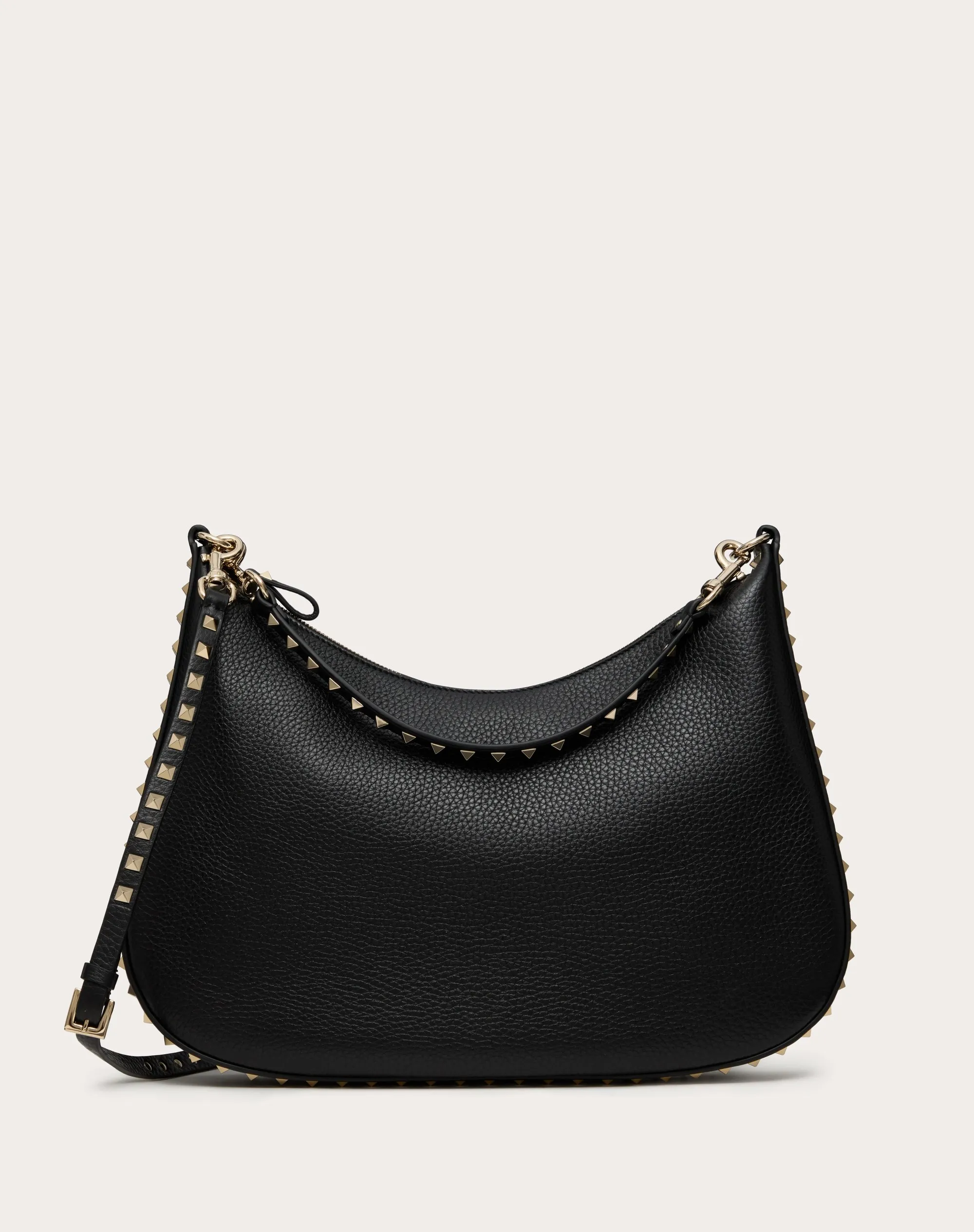 HOBO VALENTINO GARAVANI ROCKSTUD IN VITELLO GRANATO