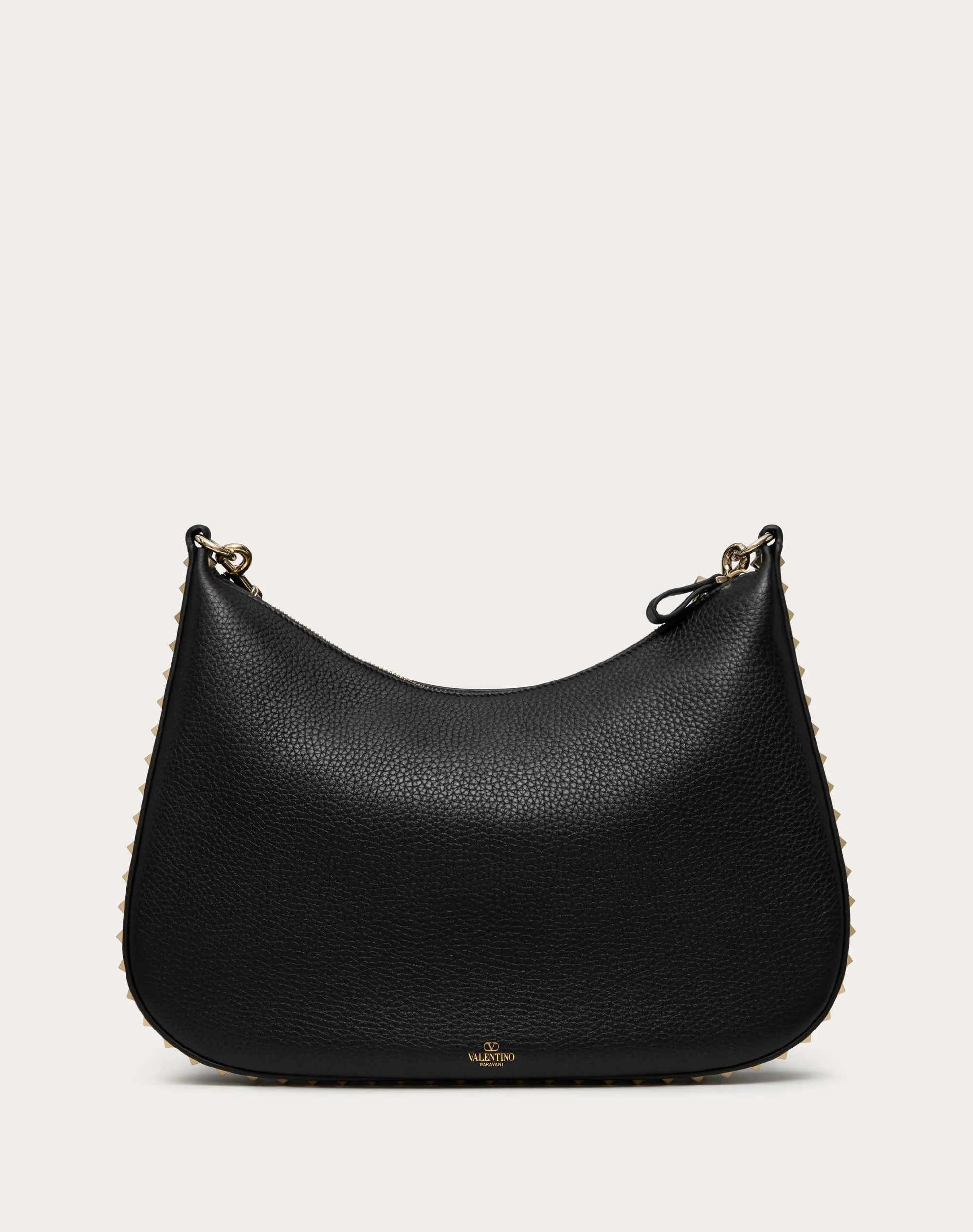 HOBO VALENTINO GARAVANI ROCKSTUD IN VITELLO GRANATO